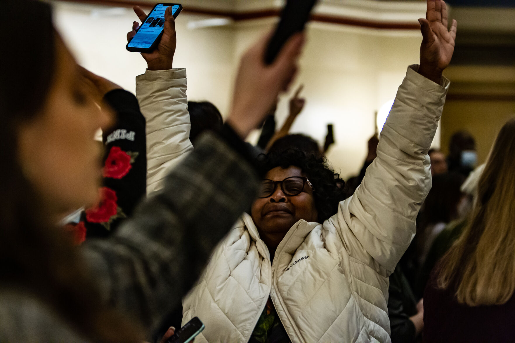Julius Jones supporters